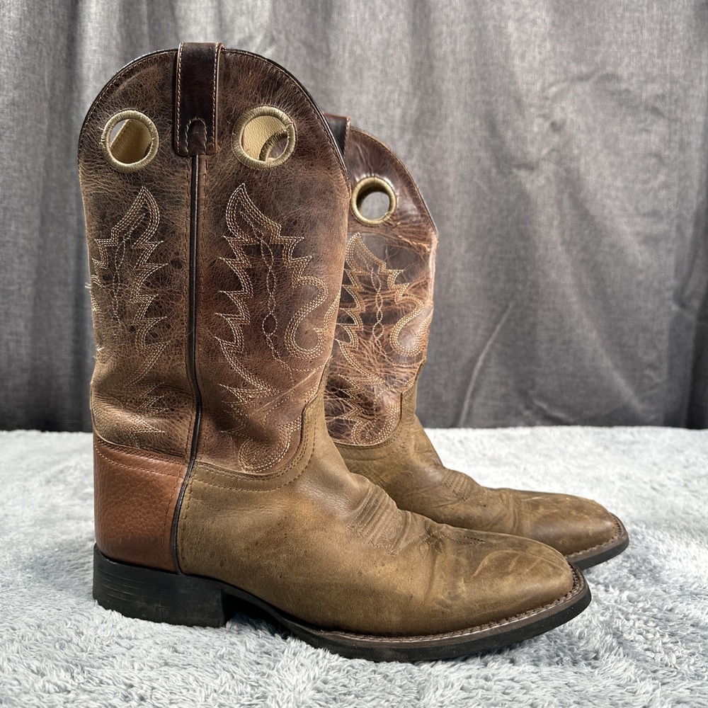 Smokey Mountain Men's SZ 8.5 EE Leather Cowboy Western Boots Style 4369